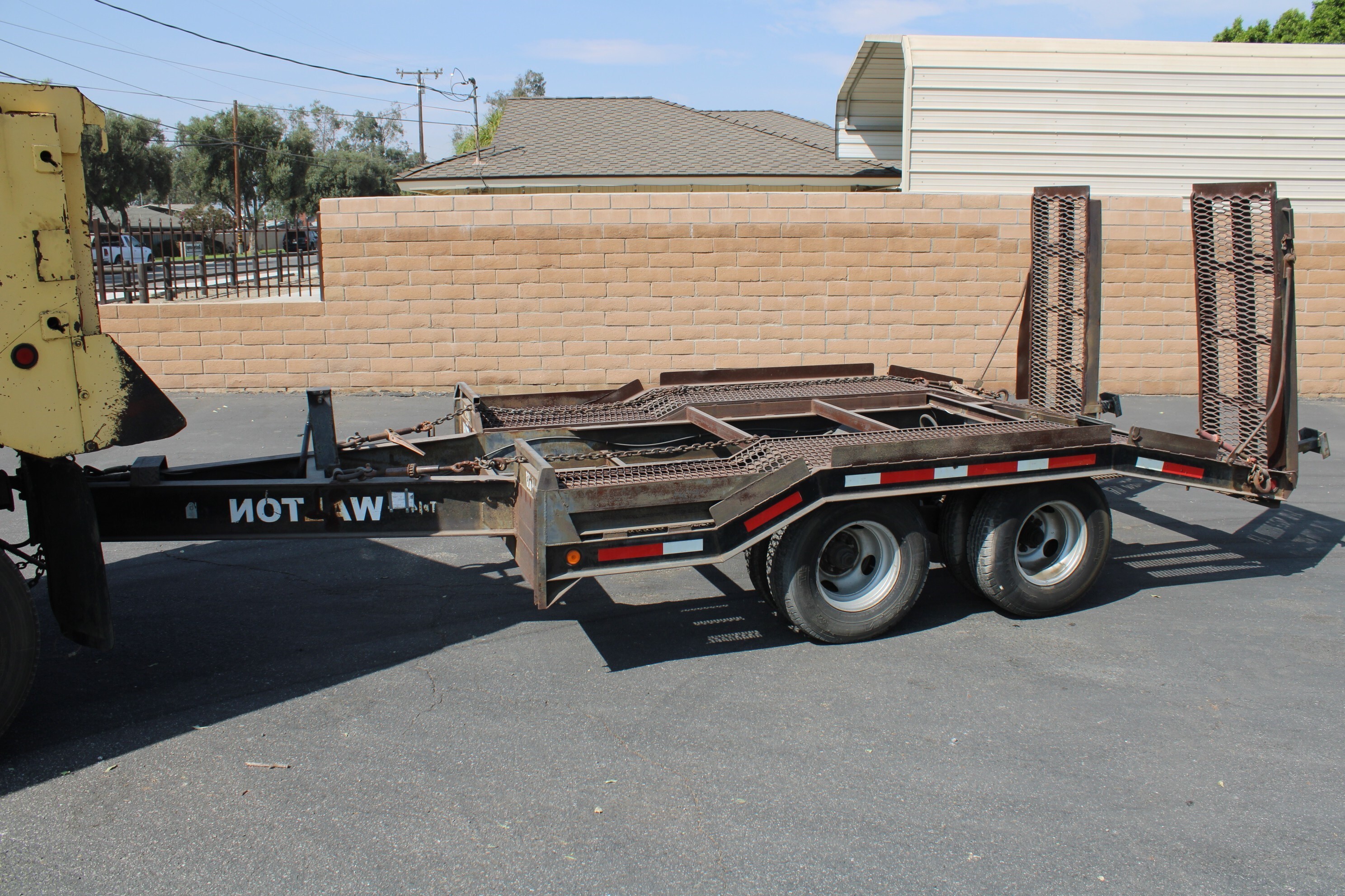 1997 Walton Trailers 13 ft. Heavy Haul Forklift Equipment Trailer in Fontana, CA