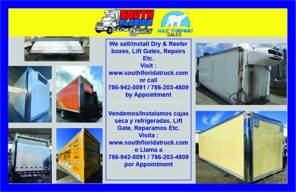 2009 MORGAN, KIDRON, & SUPREME DRY BOX, REEFER BOX & LIFTGATE in Miami, FL