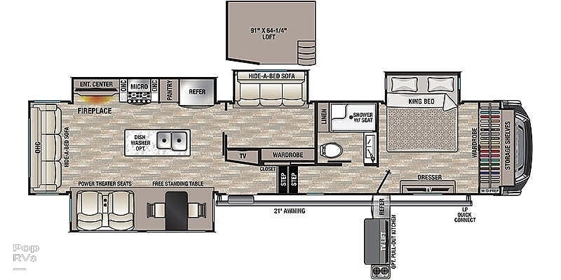 A photo of this 2021 Forest River Cedar Creek 377BH