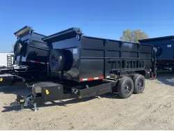2026 QUALITY STEEL AND ALUMINUM PRODUCTS 8314D 83 X 14 14000 GVWR DUMP TRAILER 4' SIDES