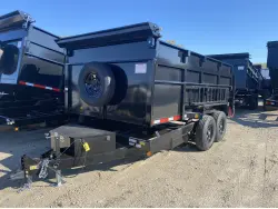 2026 QUALITY STEEL AND ALUMINUM PRODUCTS 8314D 83 X 14 14000 GVWR DUMP TRAILER 4' SIDES