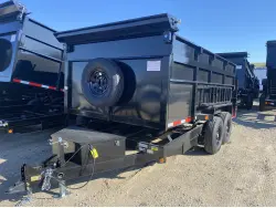 2026 QUALITY STEEL AND ALUMINUM PRODUCTS 8314D 83 X 14 14000 GVWR DUMP TRAILER 4' SIDES
