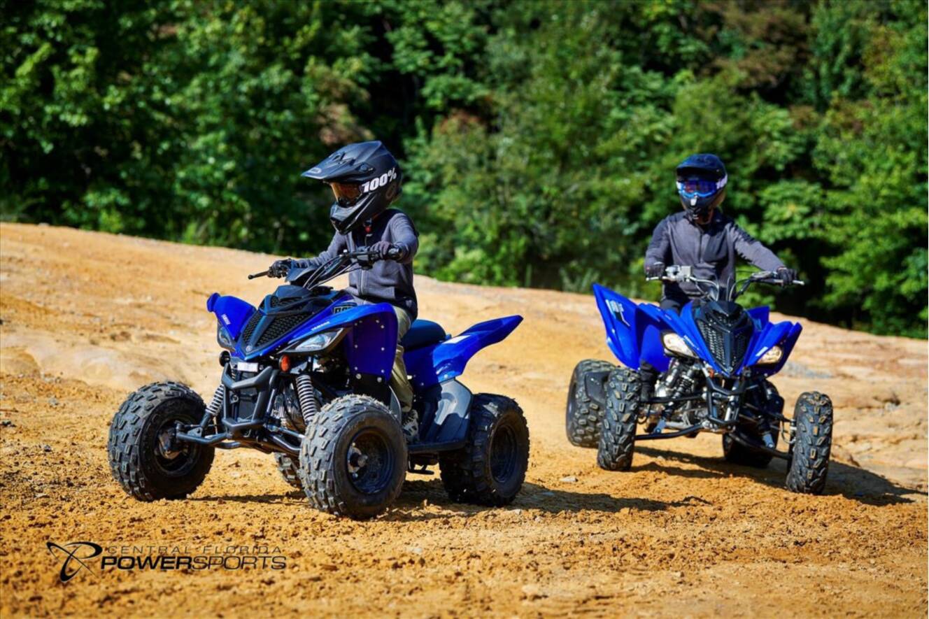A photo of this 2022 Yamaha Raptor 90