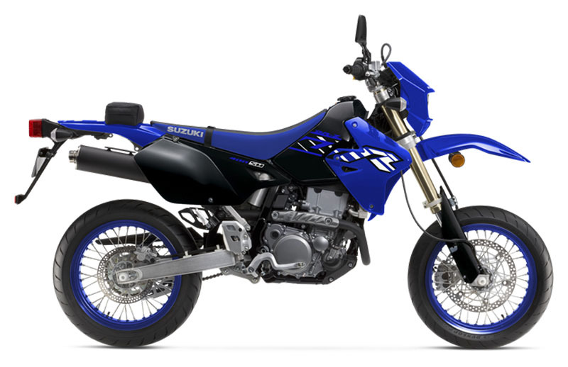 SUZUKI DRZ400SM純正シート 青ストラップ付き DR-Z400SM ハイシート 青/カーボンシルバー 透明ステッチ 純正