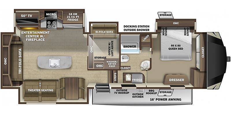 A photo of this 2021 Highland Ridge Open Range 371MBH