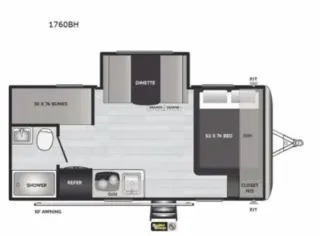 A photo of this 2021 Keystone SPRINGDALE MINI 1760BH