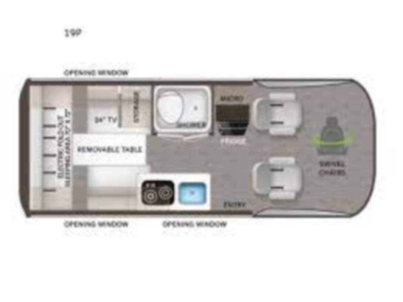 A photo of this 2023 Thor Motor Coach SANCTUARY 19P