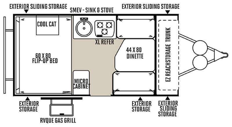 A photo of this 2015 Forest River Rv Rockwood Hard Side Series A192HW