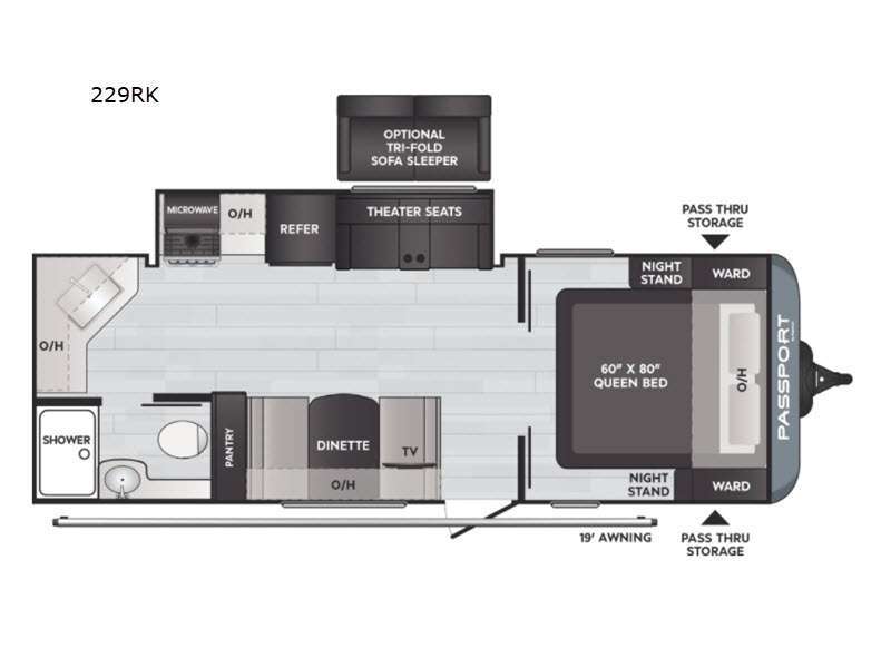 2024 Keystone Rv Passport SL 229RK in bryan TX