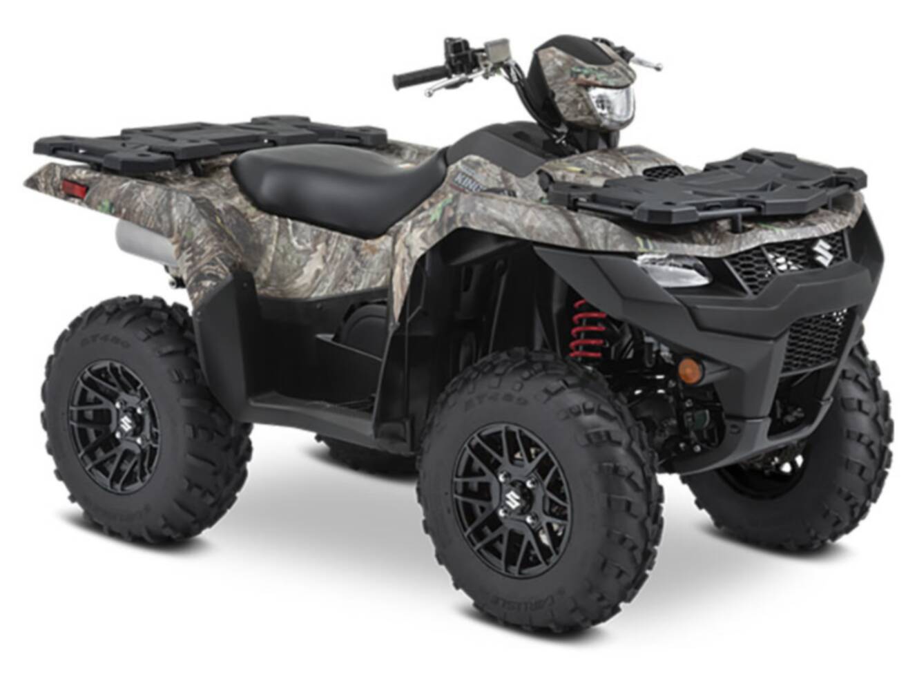 A photo of this 2023 Suzuki KingQuad 500AXi Power Steering SE Camo