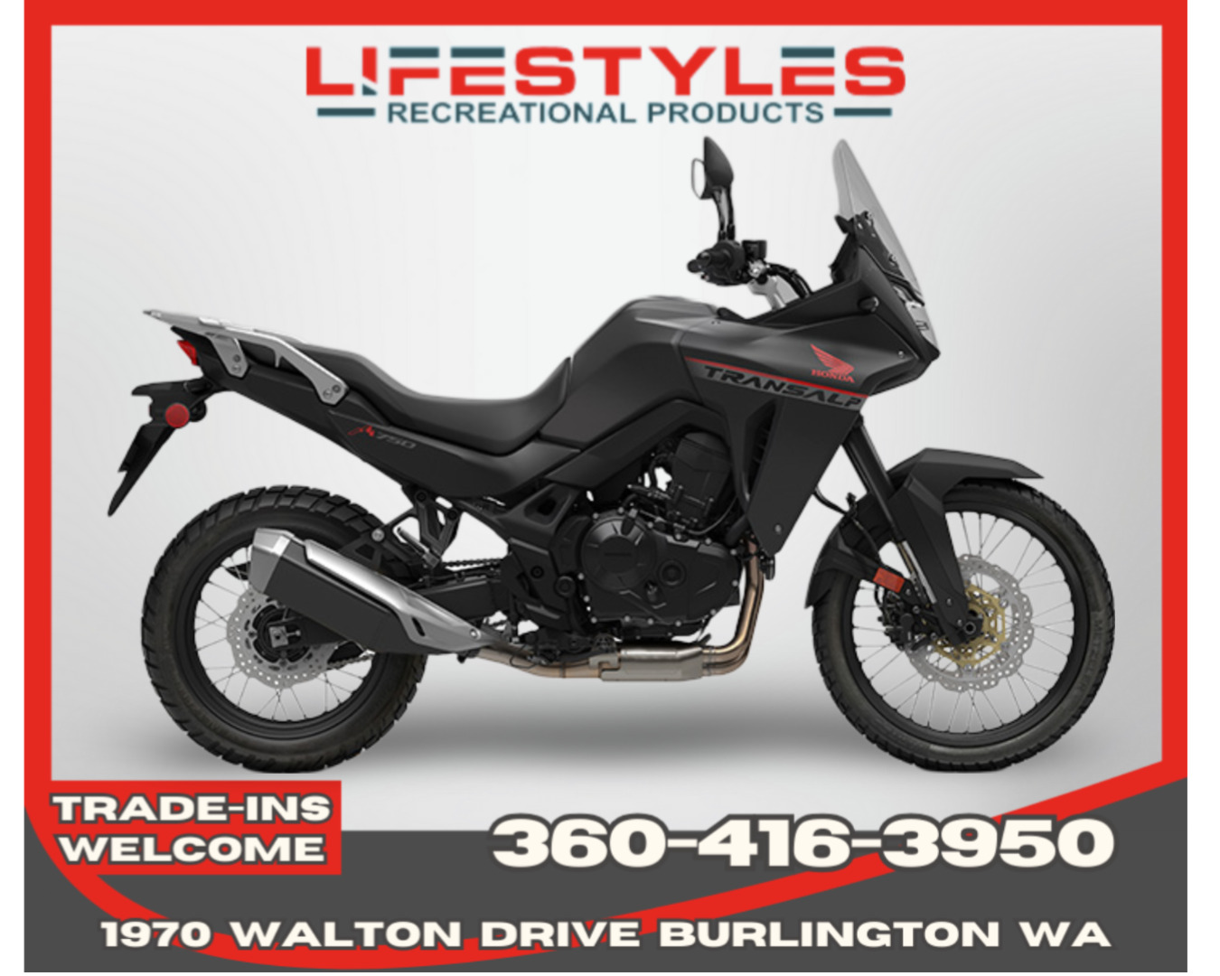New 2024 Honda Transalp 750 Base For Sale in Burlington, WA