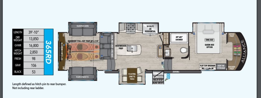 A photo of this 2021 Alliance Rv PARADIGM 365RD