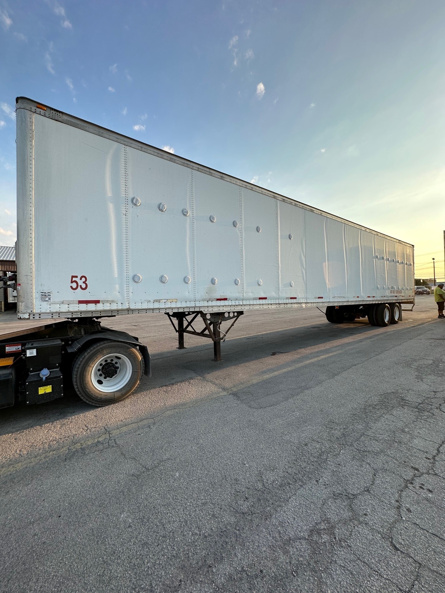 Used 1998 Wabash 53' Plated Air Ride Translucent Roof For Sale