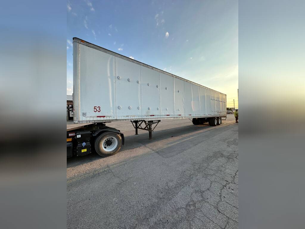 Used 1998 Wabash 53' Plated Air Ride Translucent Roof For Sale