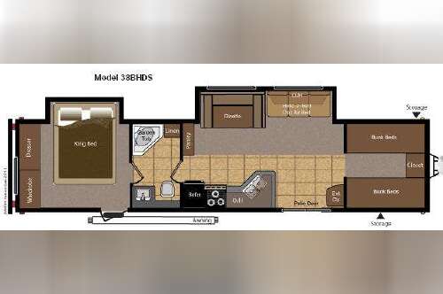 2011 Keystone Rv Hideout 38BHDS in detroit lakes MN