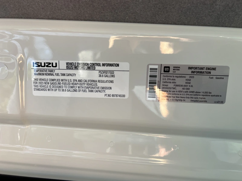 2024 ISUZU NPR HD GAS