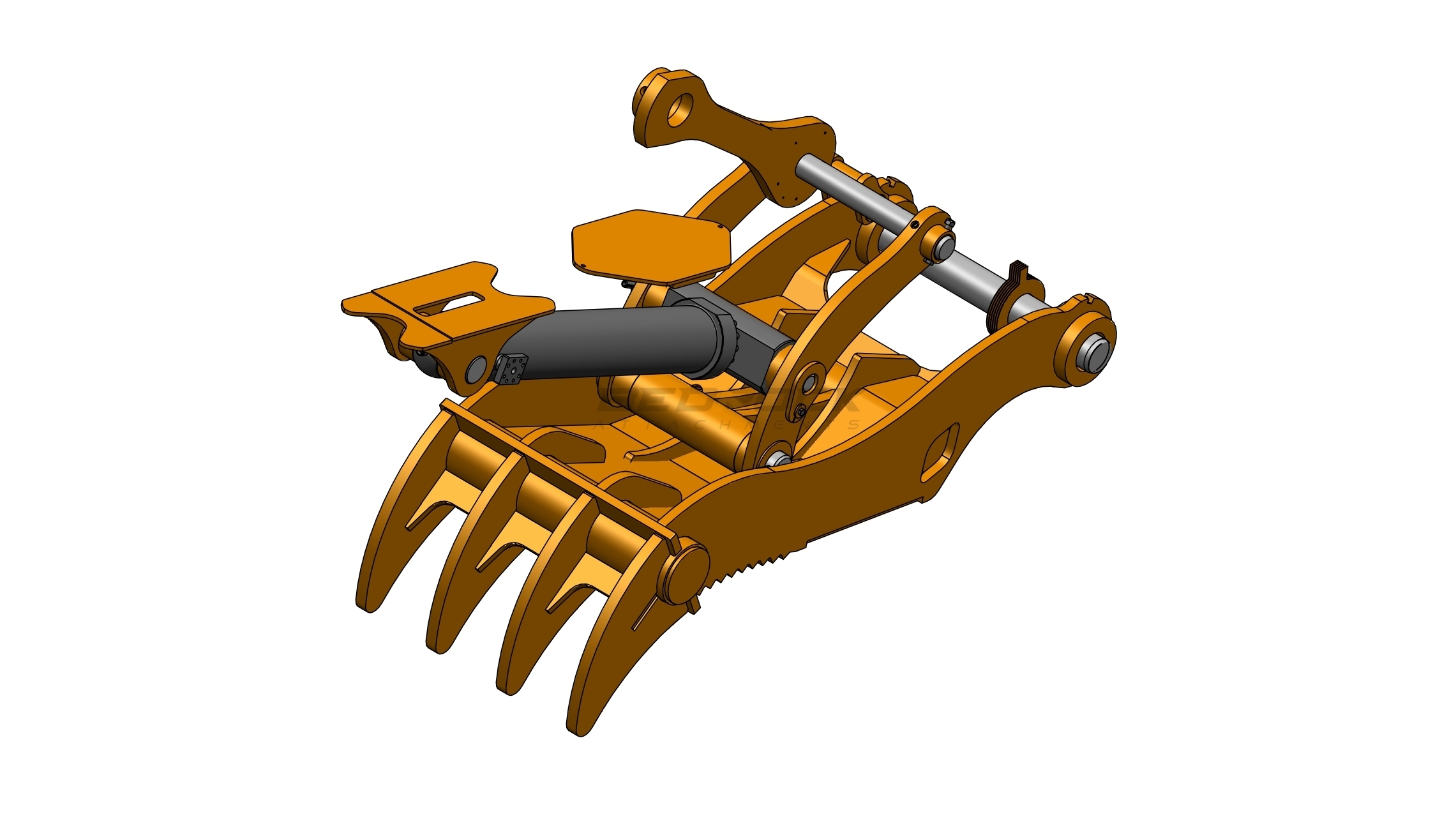 CATERPILLAR 4 TEETH PRO PLUS THUMB 48" PIN GRABBER 330 336 in Irvine, CA