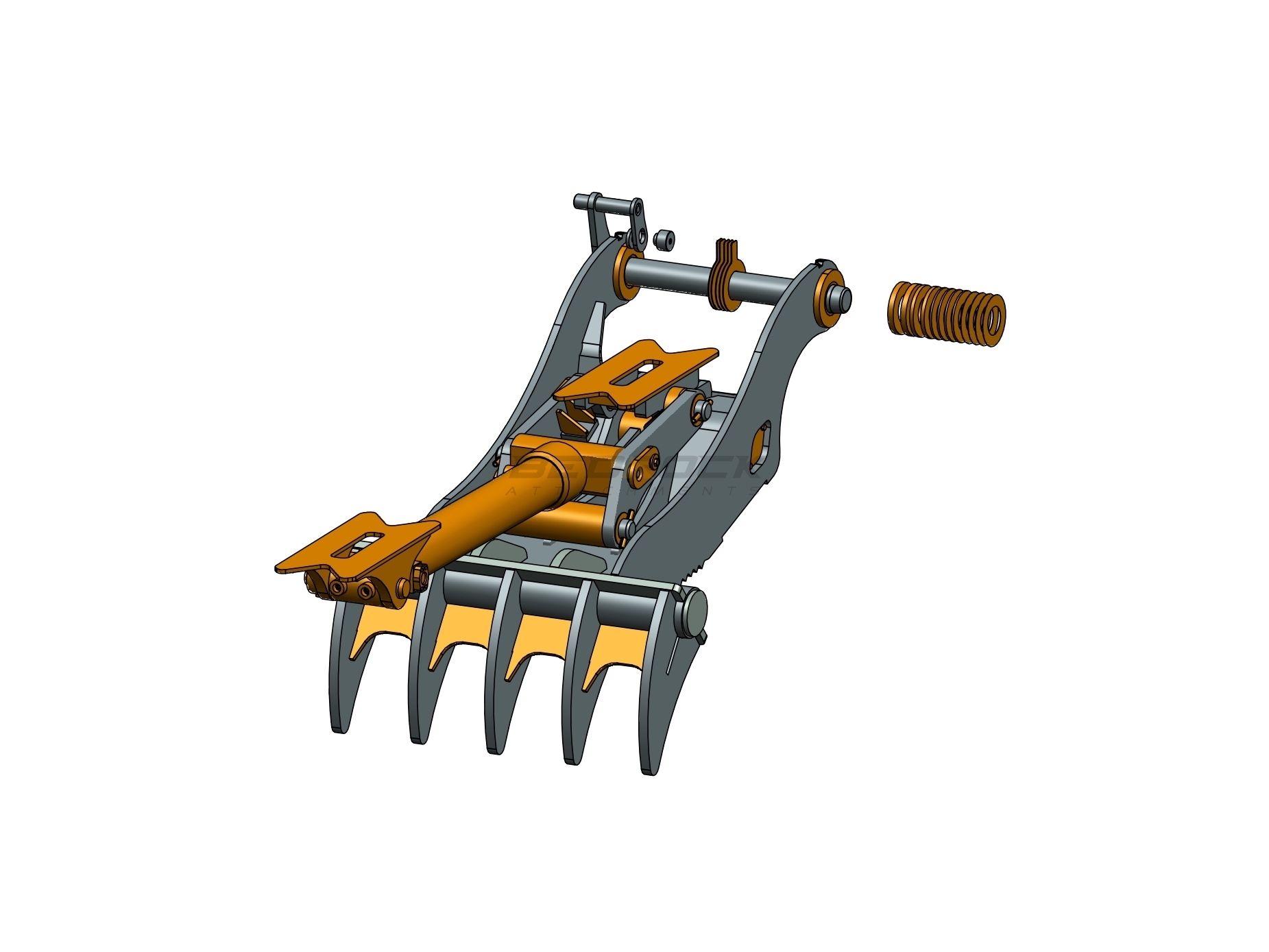 CATERPILLAR 5 TEETH PARTIAL ROTATION THUMB 48” PIN GRABBER 315 316 in Irvine, CA