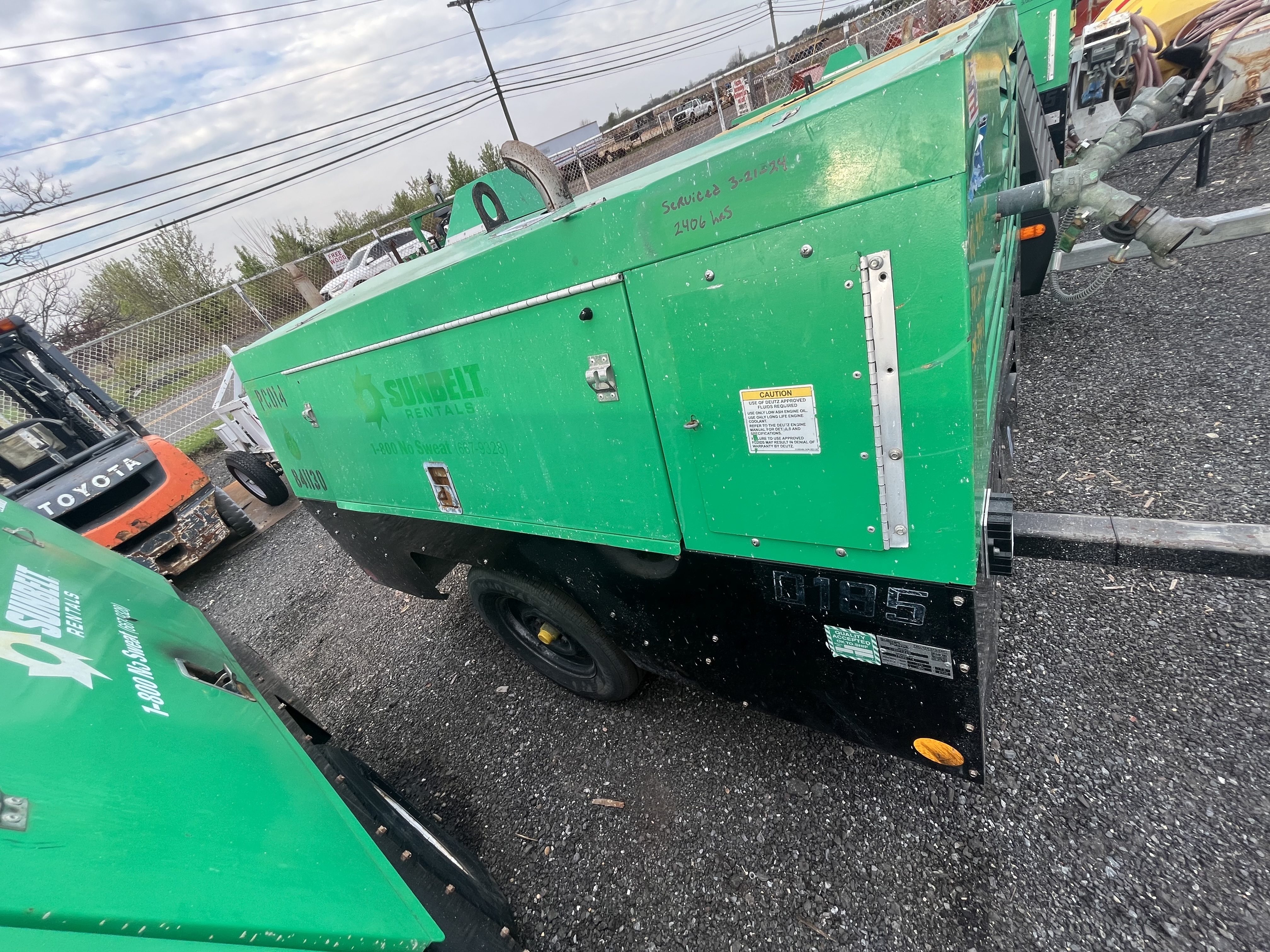 2016 SULLIVAN 185CMF Air Compressor