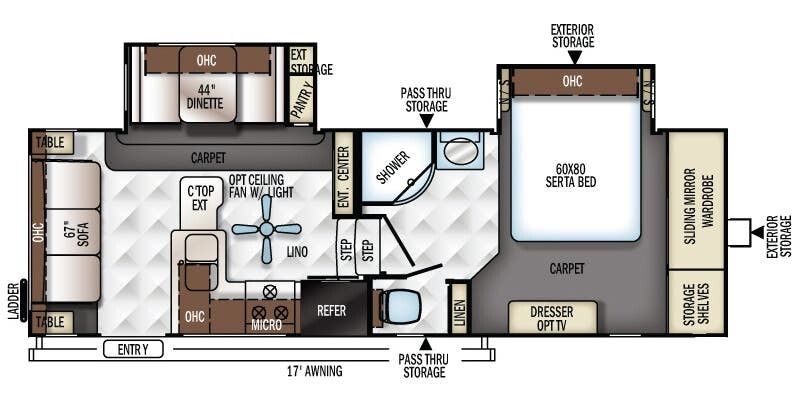 2018 Forest River ROCKWOOD SIGNATURE ULTRA LITE 8244BS in belvidere IL