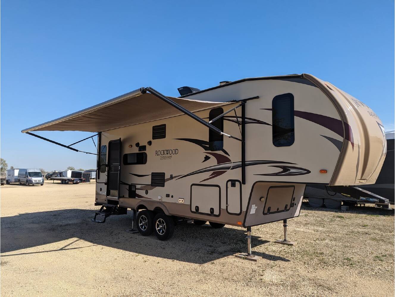 A photo of this 2018 Forest River ROCKWOOD SIGNATURE ULTRA LITE 8244BS