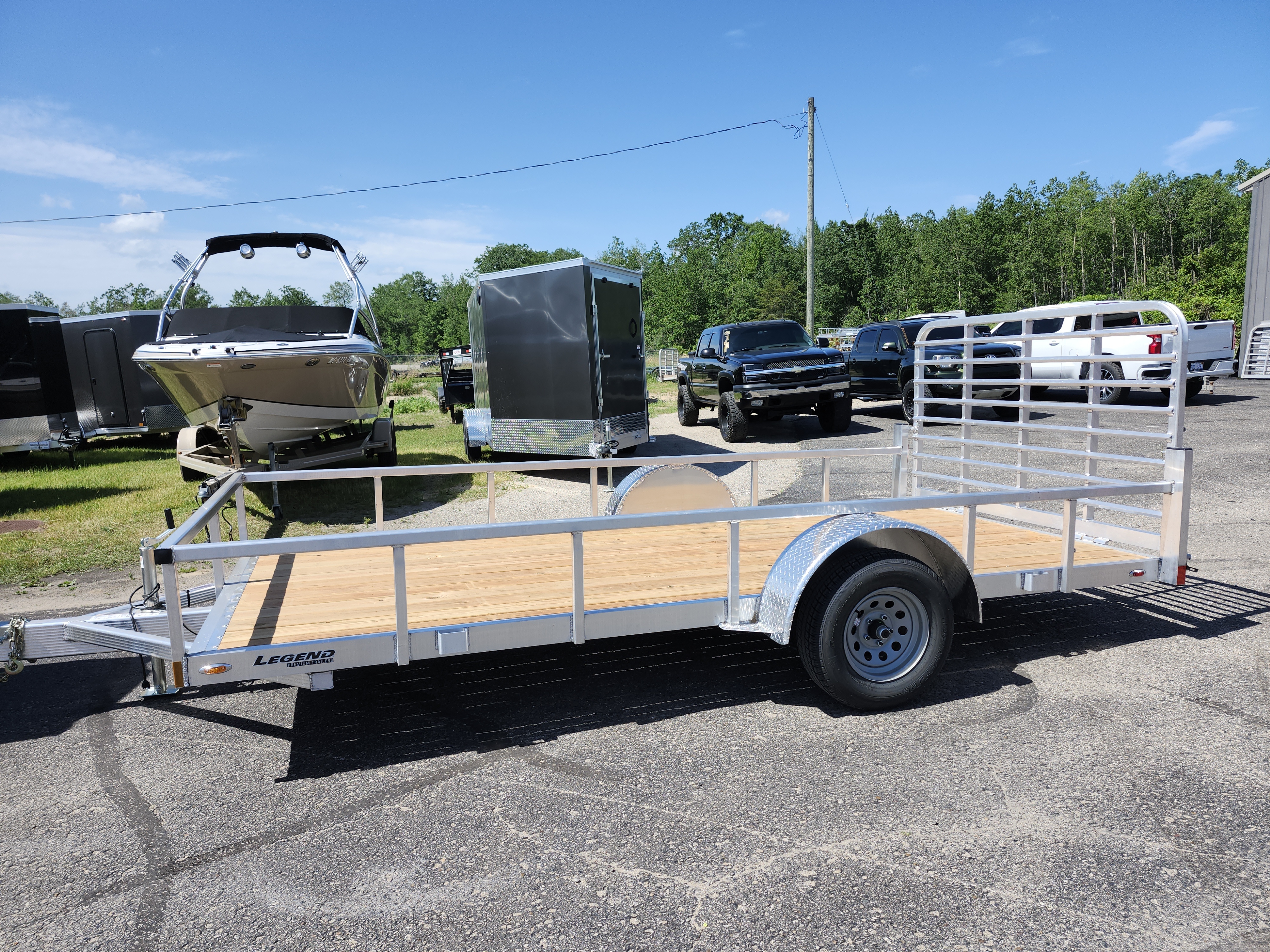 2025 LEGEND 7'x14' Open Deluxe Utility Trailer in Indian River, MI