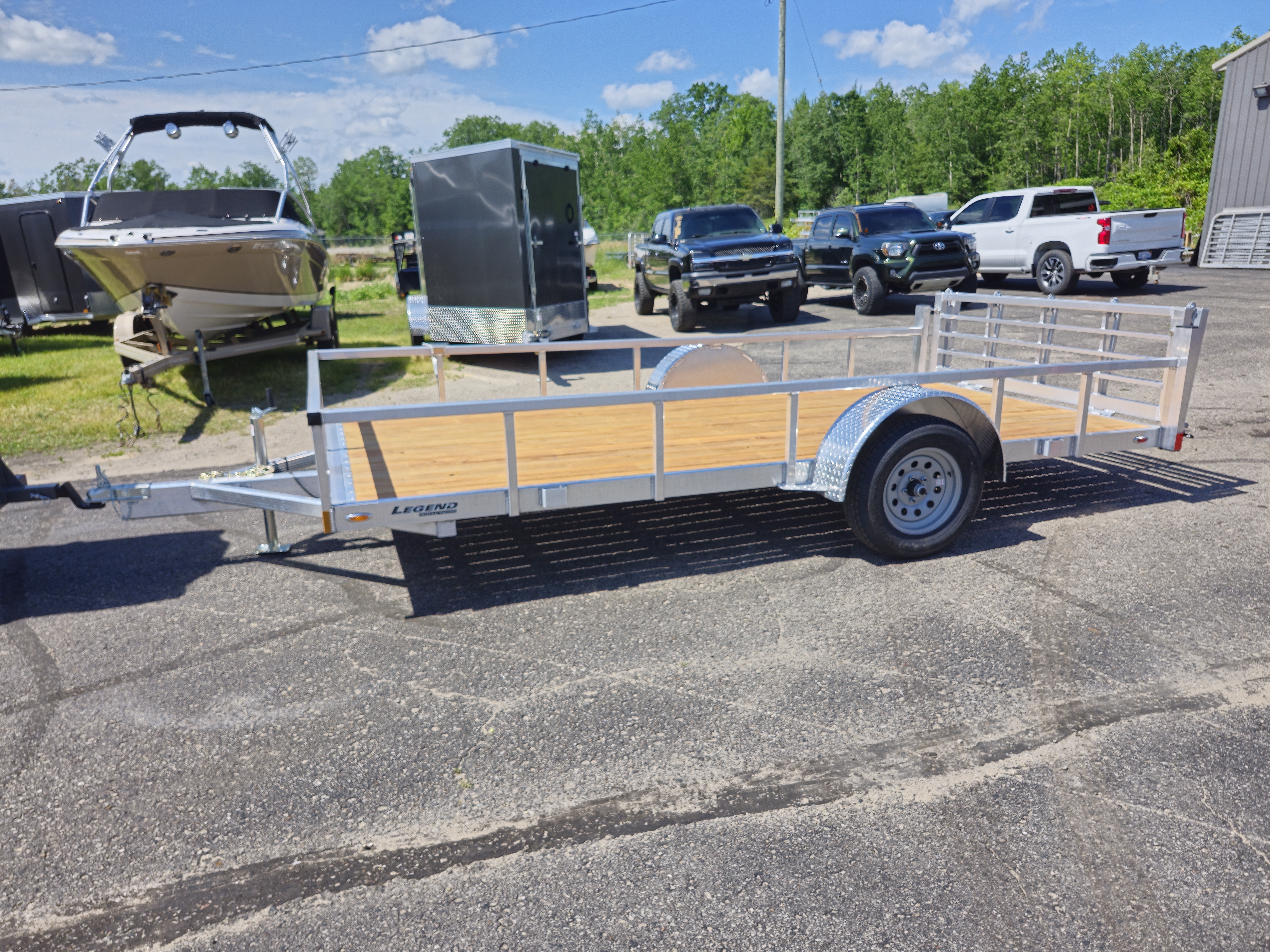 2025 LEGEND 7'x14' Open Deluxe Utility Trailer in Indian River, MI