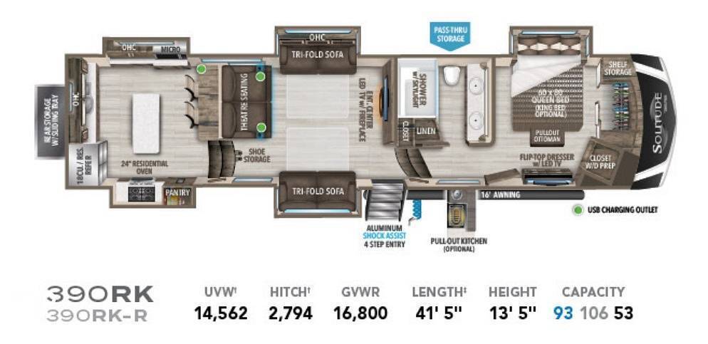 A photo of this 2022 Grand Design Solitude 390 RK