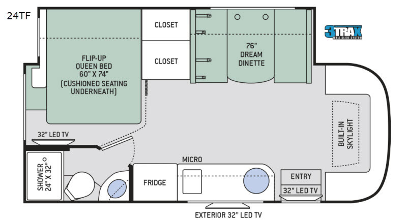 A photo of this 2018 Thor Motor Coach Compass 24TF