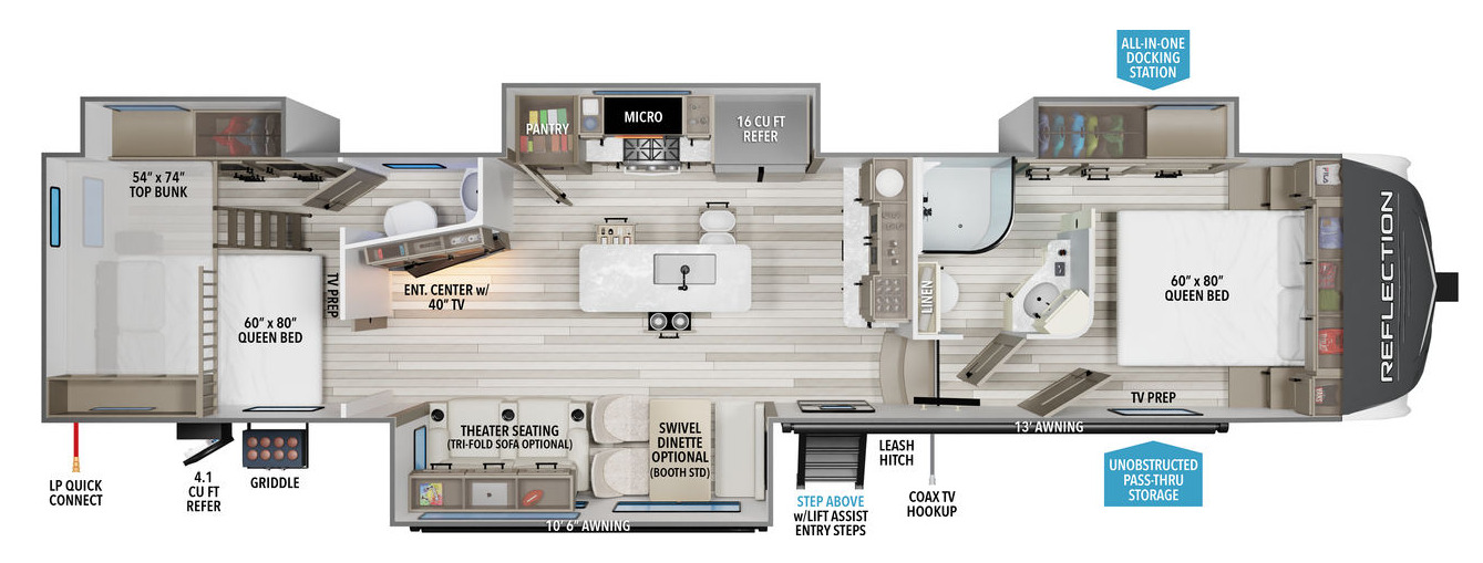 New 2025 Grand Design Reflection 362TBS For Sale in Abilene, KS