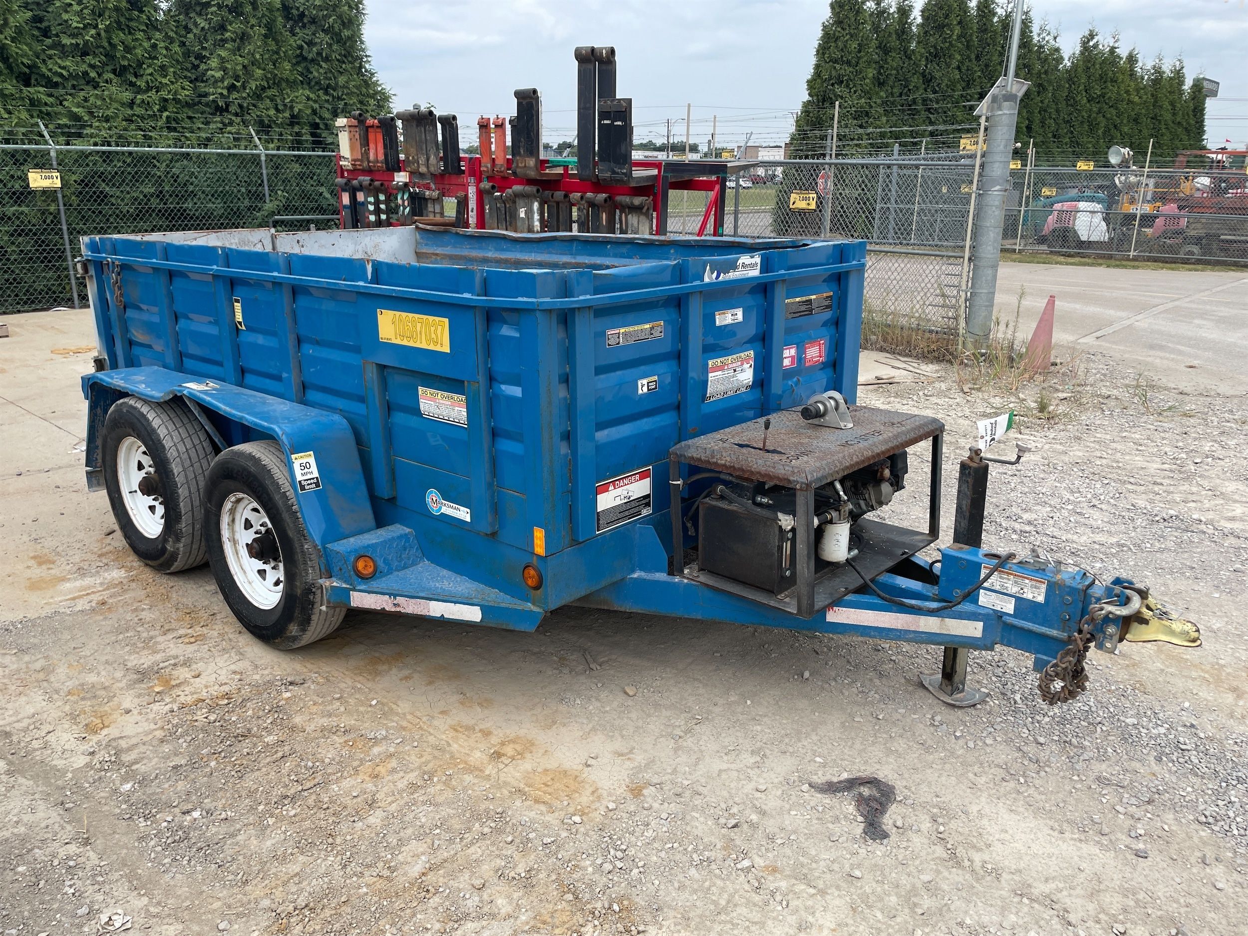 Used 2017 Marksman GPDT6X10-12-GAS Dump Trailer For Sale in