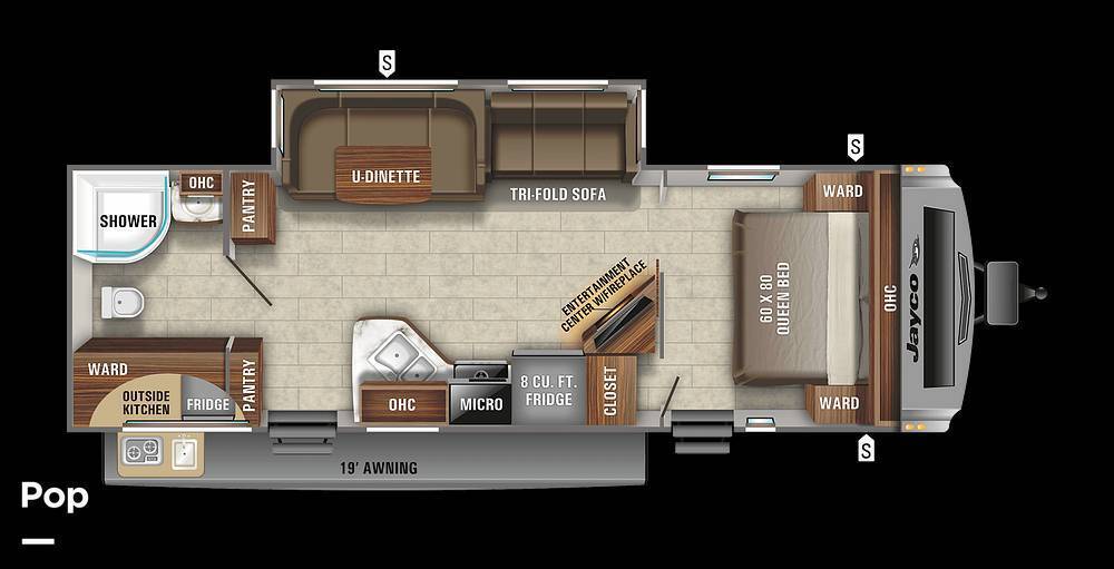 A photo of this 2021 Jayco White Hawk 27RB