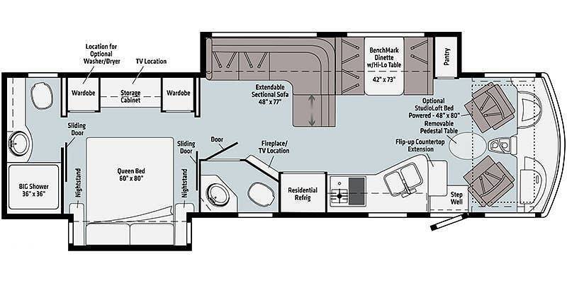 A photo of this 2022 Winnebago Adventurer 35F