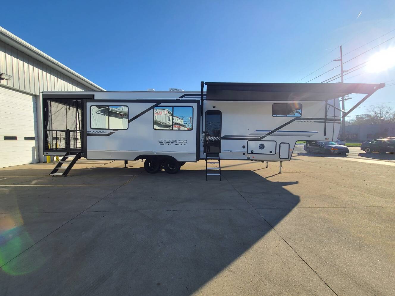 A photo of this 2025 Forest River Cherokee Arctic Wolf 3800DECK
