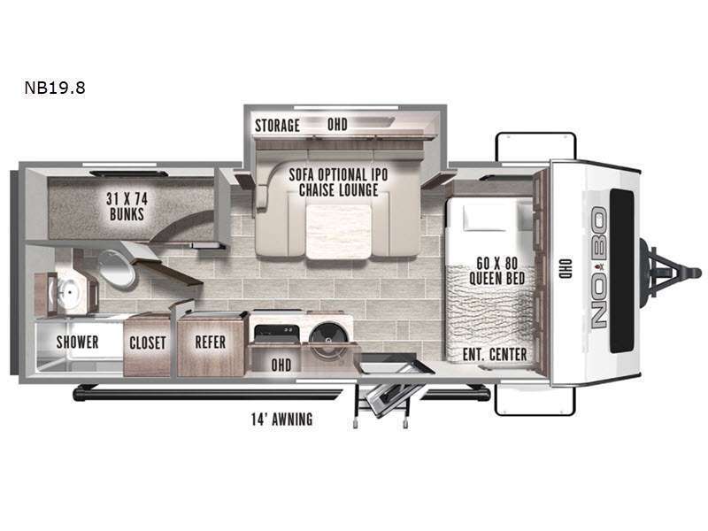 A photo of this 2021 Forest River Rv No Boundaries NB19.8