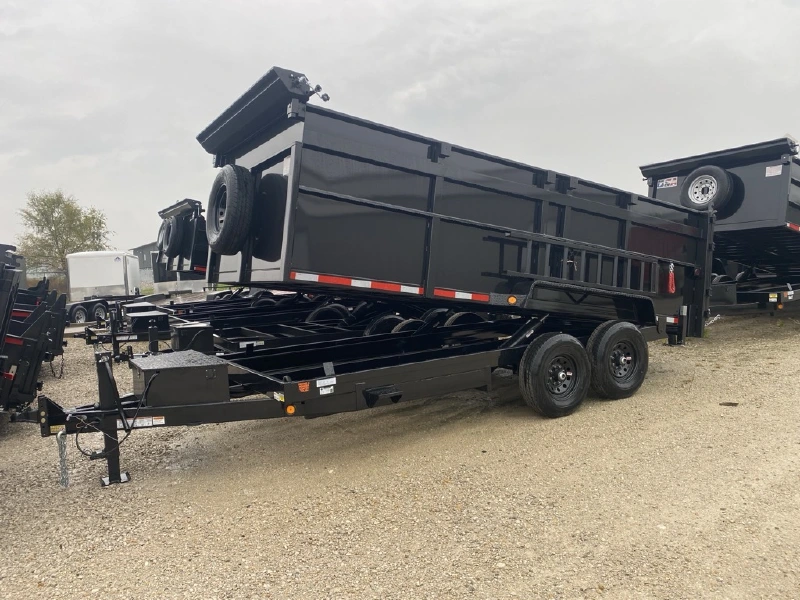 2026 QUALITY STEEL AND ALUMINUM PRODUCTS 83x16 Dump Trailer 4ft Walls