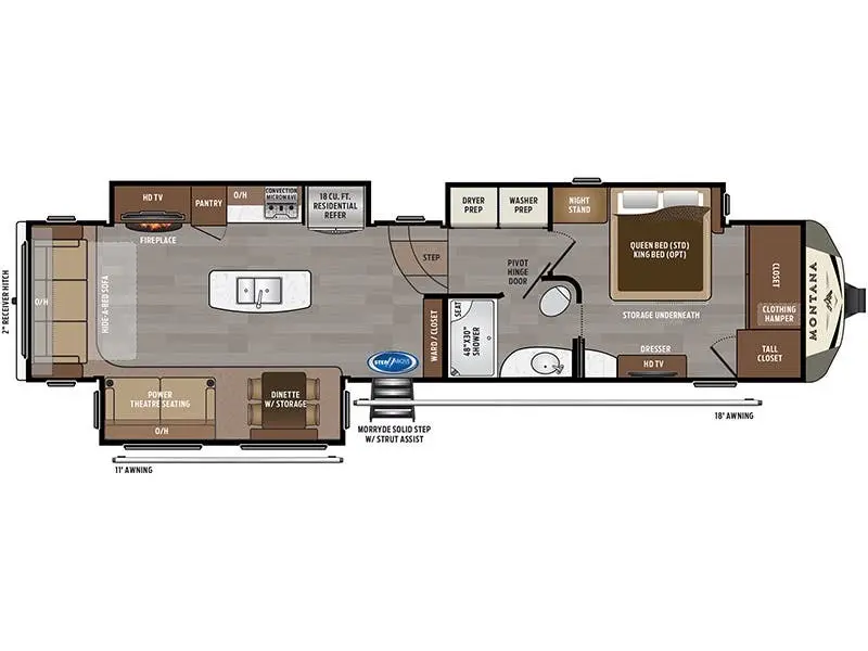 2020 KEYSTONE MONTANA 3721RL