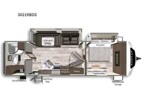 A photo of this 2022 Dutchmen Rv Kodiak 3021RBDS