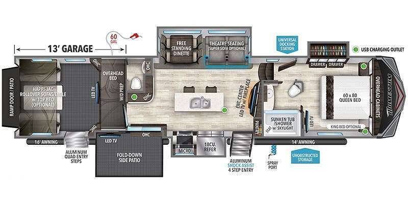 A photo of this 2023 Grand Design Momentum 399TH