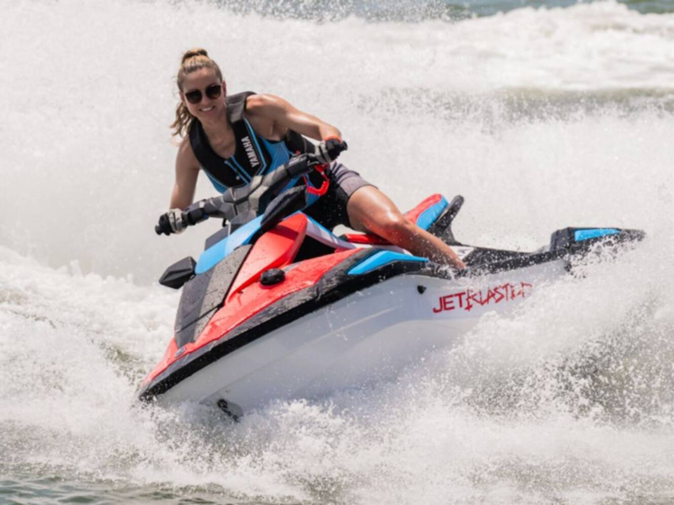 A photo of this 2025 Yamaha WAVERUNNER JETBLASTER DLX 3-UP