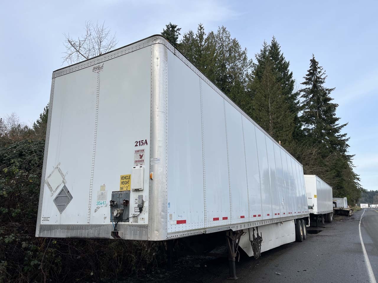 2012 WABASH 53' X 102" VAN TRAILER in Pacific, WA