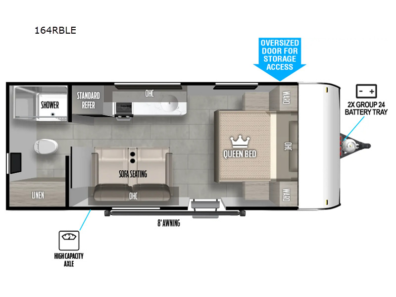 New 2025 Forest River Rv Wildwood Fsx 164RBLE For Sale in Columbia, TN