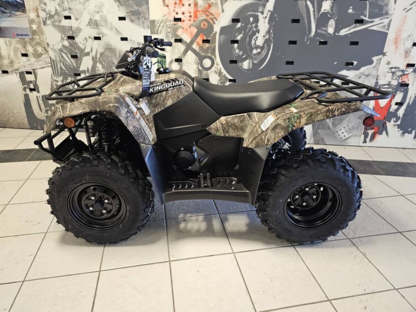 A photo of this 2025 Suzuki KingQuad 400ASi Camo
