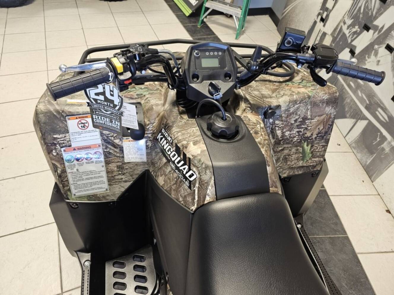 A photo of this 2025 Suzuki KingQuad 400ASi Camo