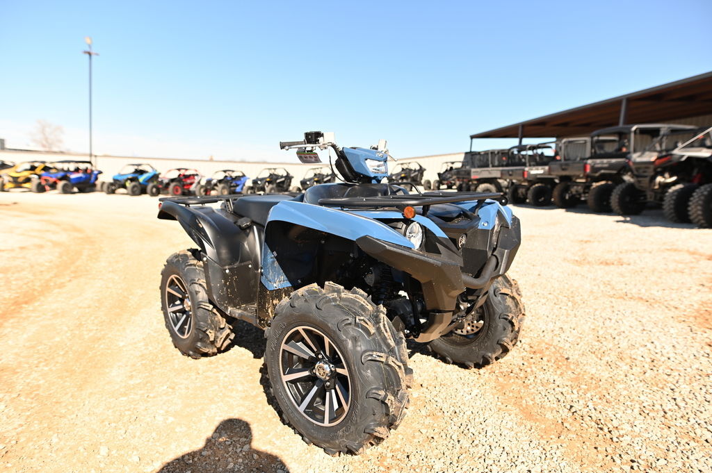 Blue Yamaha Grizzly 700 Fi Auto 4X4 Eps Four Wheeler For