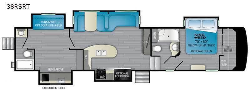 A photo of this 2021 Heartland ElkRidge 38RSRT