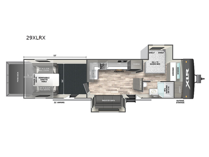 A photo of this 2022 Forest River Rv XLR Micro Boost 29LRLE