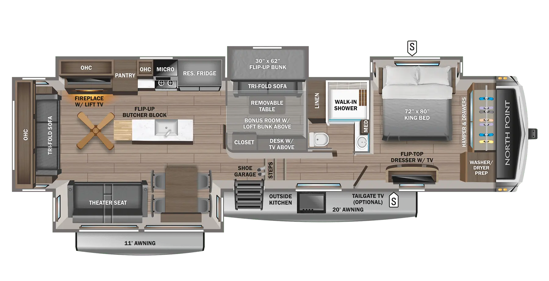 Jayco North Point 377RLBH RVs For Sale - RV Trader