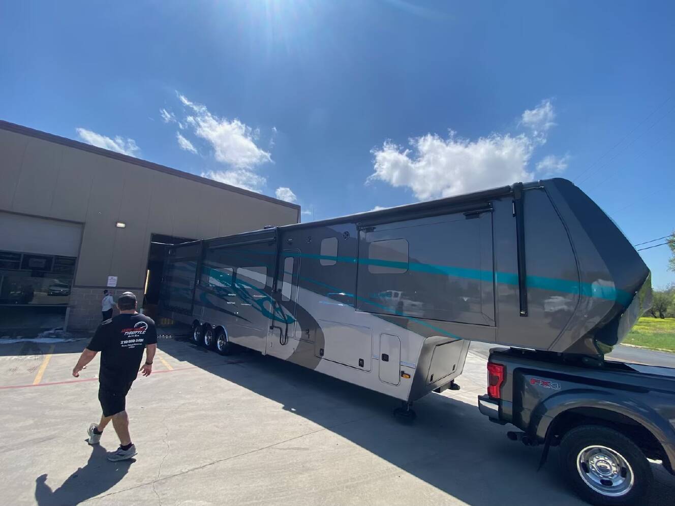 A photo of this 2023 Luxe TOY HAULER 47FB