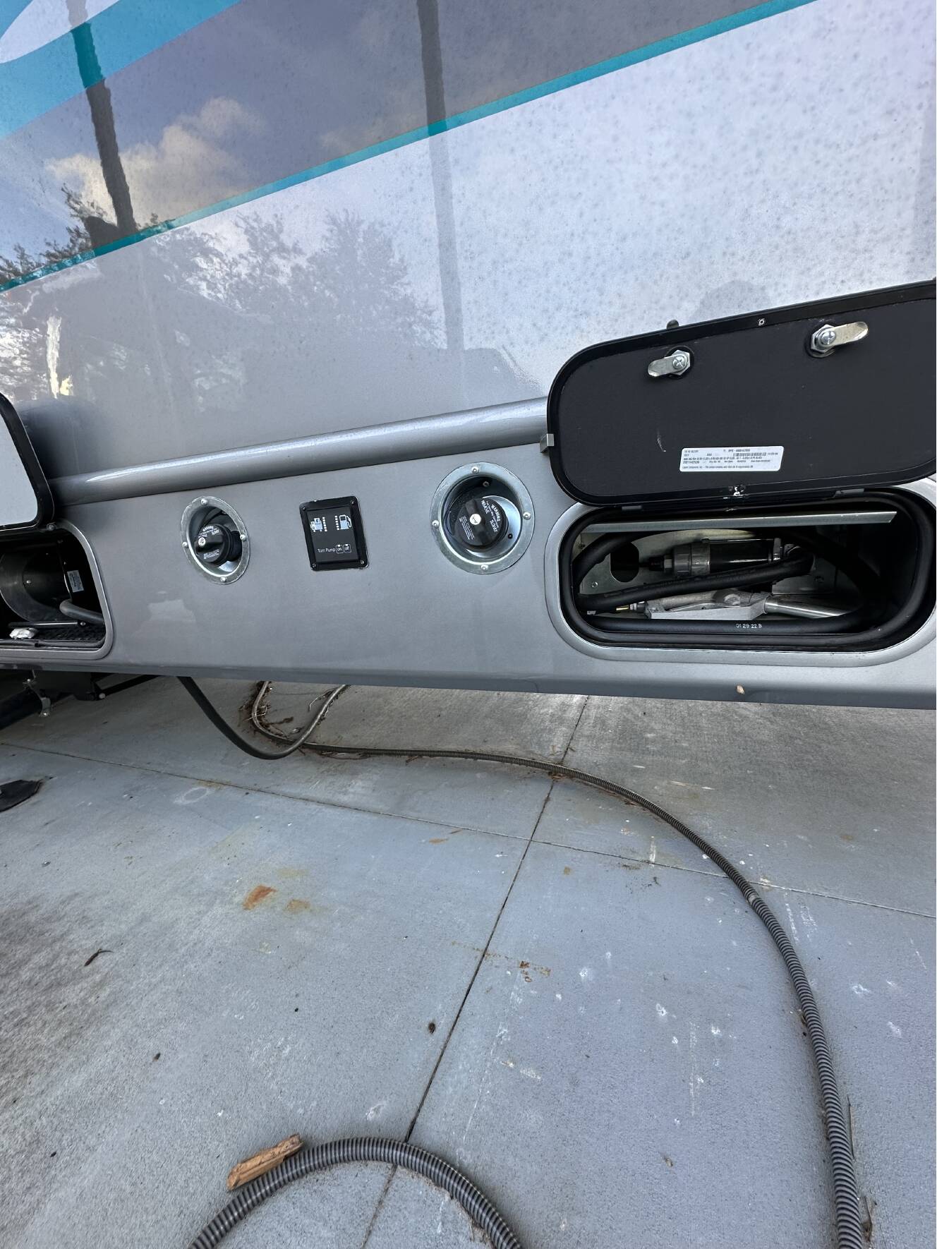 A photo of this 2023 Luxe TOY HAULER 47FB